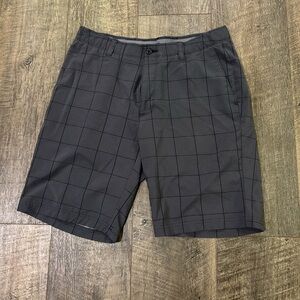 PGA Tour Gray and Black Checkered Golf Shorts